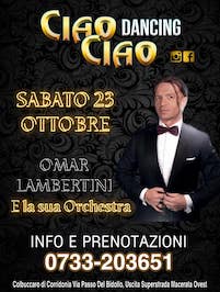 Omar Lambertini al Ciao Ciao a Colbuccaro di Corridonia