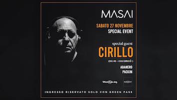 Cirillo alla discoteca Masai di Cagli