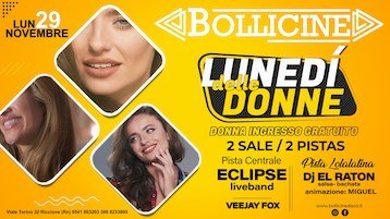 Eclipse live band alla Discoteca Bollicine di Riccione