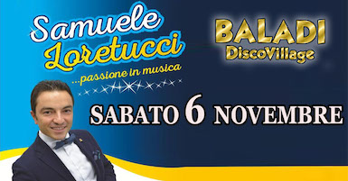 Samuele Loretucci alla Discoteca Dancing Baladì di Torre San Patrizio