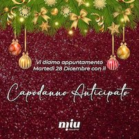 Capodanno anticipato al Miu disco dinner di Marotta