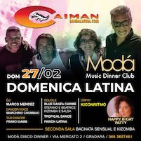 I Caiman al Modà disco dinner di Gradara