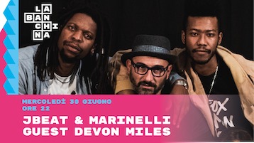 Jbeat e Marinelli guest Devon Miles alla Banchina di Ancona