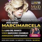 Marcimarcela al Modà disco dinner di Gradara