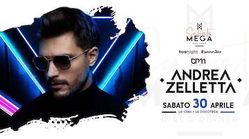 Andrea Zelletta al Megà Disco Dinner di Pescara