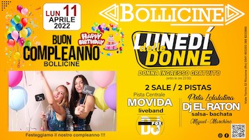 Buon Compleanno Discoteca Bollicine di Riccione