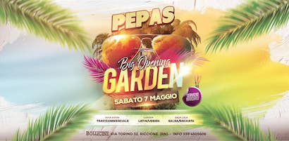 Big Open Garden per la Discoteca Bollicine di Riccione