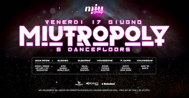 Miu disco dinner Marotta, appuntamento Miutropoly