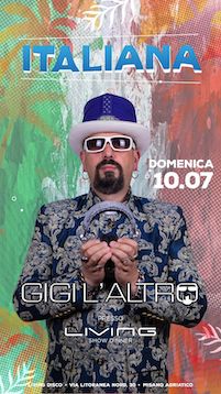 Dj Gigi L'Altro alla Discoteca Living