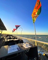 Chalet Beach Marina di Montemarciano, terrazza da favola