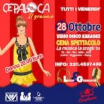 Evento pre Halloween al Ristorante La Cipolla D’Oro di Porto Potenza Picena