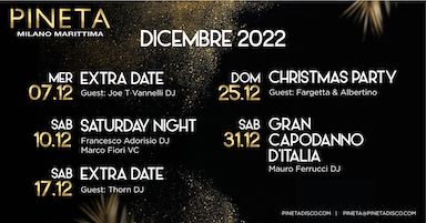 Discoteca Pineta Milano Marittima, dj Francesco Adorisio