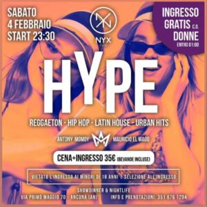 Sabato Hype al Nyx Ancona