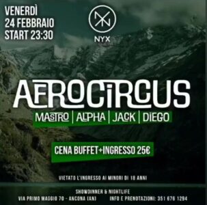 Ritorna Afrocircus al Nyx Club