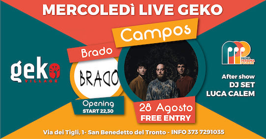 Campos live al Geko di San Benedetto del Tronto