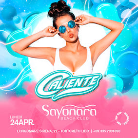 Caliente party al Sayonara di Tortoreto