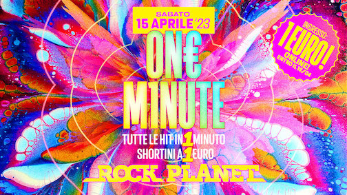 One Minute al Rock Planet di Cervia