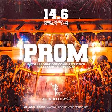 Prom alla discoteca Villa delle Rose