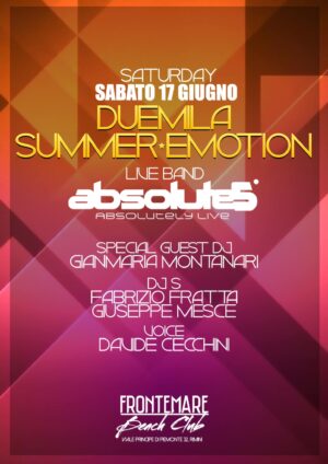 Summer emotion al Frontemare di Rimini