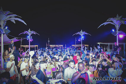 Party Tropicana al Malindi beach cafe di Cattolica