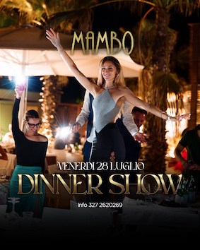 Terzo dinner show al Mambo beach di Milano Marittima