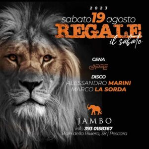 Regale al Jambo dinner club Pescara