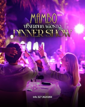 Dinner show post ferragosto al Mambo beach di Milano Marittima