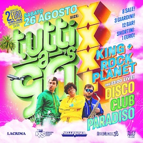 Tutti a 90 XXL con i Disco Club Paradiso al Rock Planet di Cervia