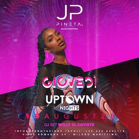 Uptown Night alla Discoteca Just Pineta di Milano Marittima