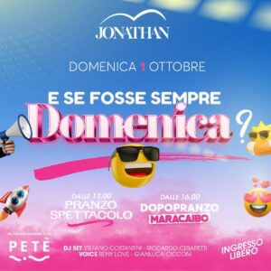 Torna il pranzo spettacolo al Jonathan San Benedetto