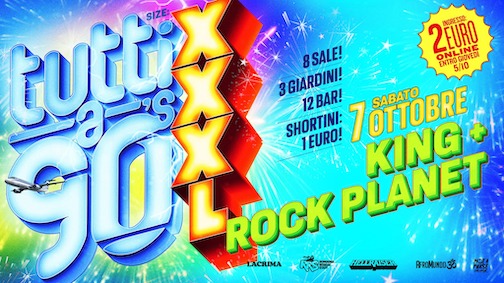 Tutti a 90 XXL la finalissima al Rock Planet di Cervia