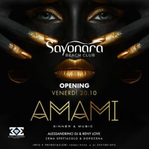 Amami opening party al Sayonara di Tortoreto