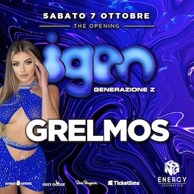 Grelmos alla discoteca Energy di Cesenatico