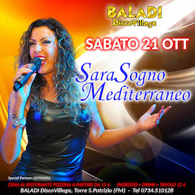 Sara Sogno Mediterraneo al Baladì di Torre San Patrizio – Fermo