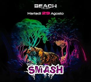 Ultimi eventi Smash al Beach Club Versilia