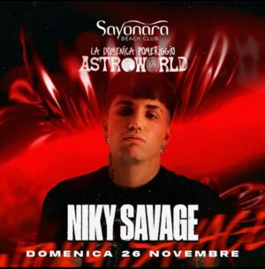 Niky Savage al Sayonara di Tortoreto