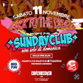 Back to the disco al Controsenso Club di Forlì