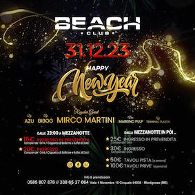 Capodanno al Beach Club Versilia