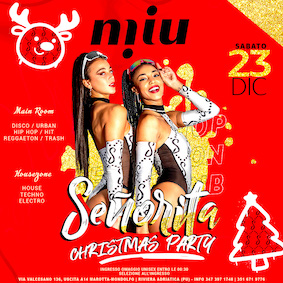 Senorita Christmas Party alla discoteca Miu di Marotta