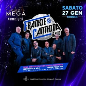 Ritorna la cena spettacolo alla discoteca Megà di Pescara