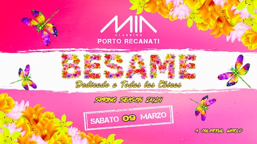 Besame woman edition al Mia clubbing Porto Recanati