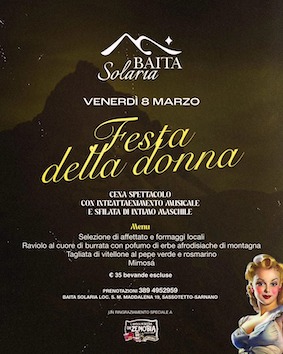 Festa della Donna alla Baita Solaria di Sassotetto