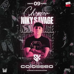 Niky Savage al Colosseo di Pesaro