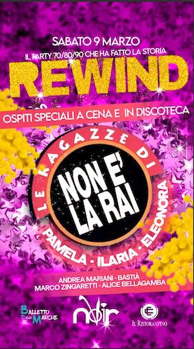 Rewind con Le Ragazze di Non è la Rai al Noir di Jesi