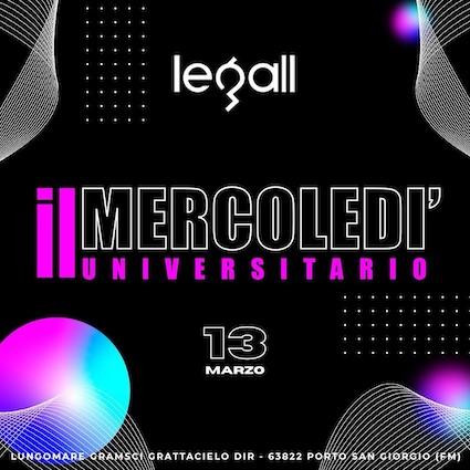 Le Gall club Porto San Giorgio presenta il Mercoledì universitario