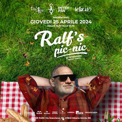 Ralf pic nic nel giardino del Peter Pan Riccione