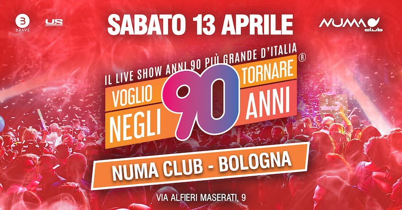 Voglio Tornare Negli Anni 90 alla discoteca Numa Bologna