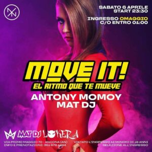 Move It primaverile al Nyx Club di Ancona