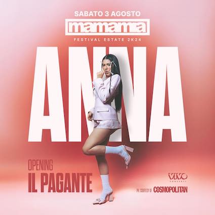 Anna in concerto al Mamamia Senigallia