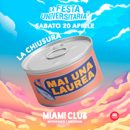 Chiusura festa universitaria alla Discoteca Miami Monsano